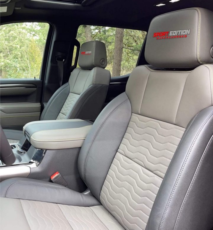 SVE 2025 Sport Edition Supercharged GMC Yukon seats.