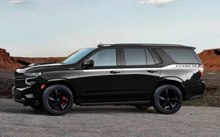 SVE 2025 Yenko/SC Chevy Tahoe driver side profile.