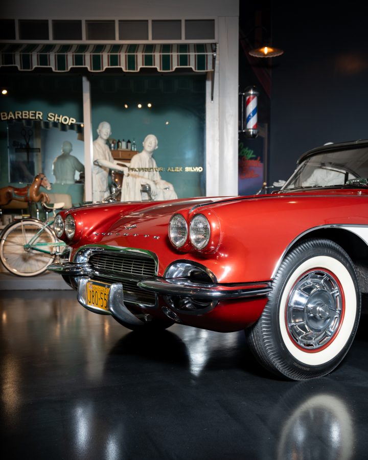 1961 Chevy Corvette front end.