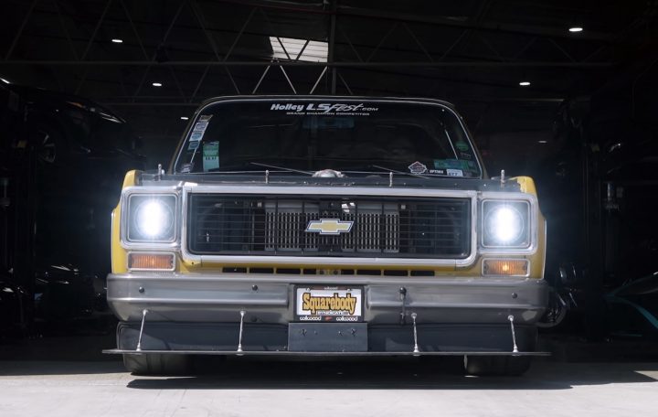 A 1973 Chevy Blazer built for the autocross circuit.