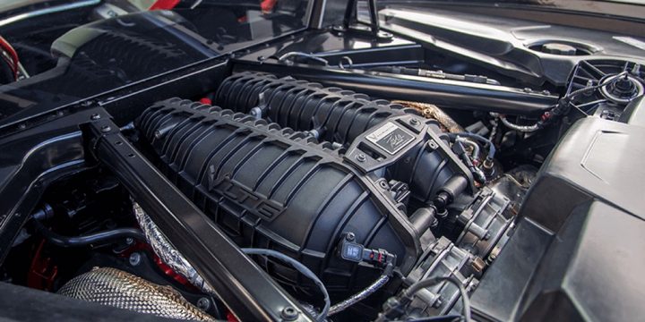 The 5.5L V8 in the C8 Corvette Z06.