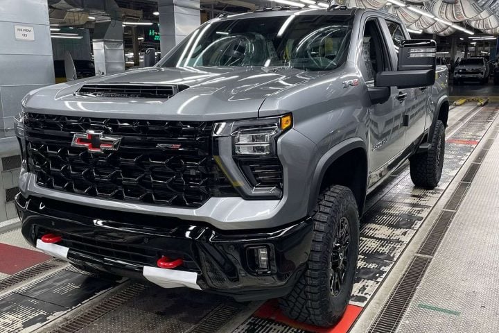 Chevy Silverado HD ZR2 assembled in Canada, which is not subject to Canadian tariffs.