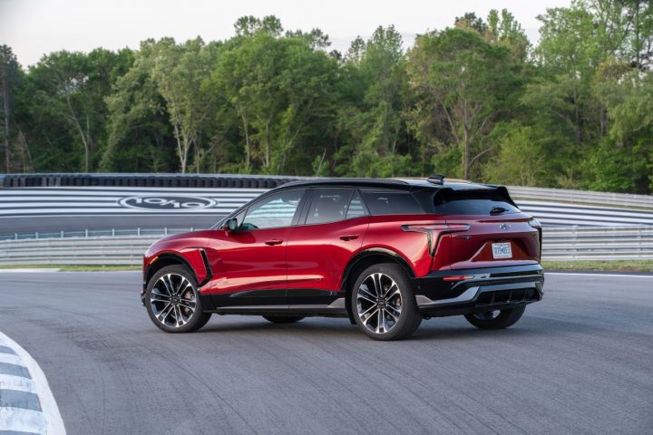 2025 Chevy Blazer EV SS on a track.