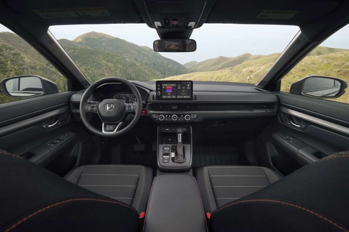 Cockpit view of the 2026 Honda CR-V TrailSport. 