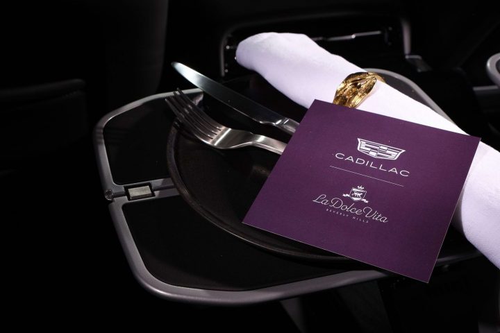 Cadillac Escalade IQ La Dolce Vita menu.