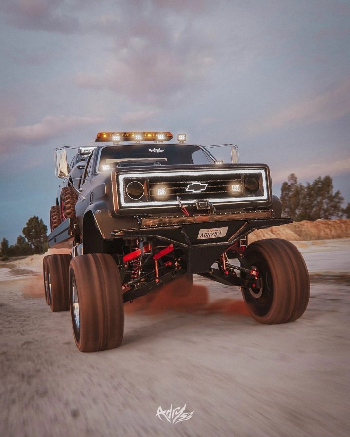 Custom Chevy C70 rendering.