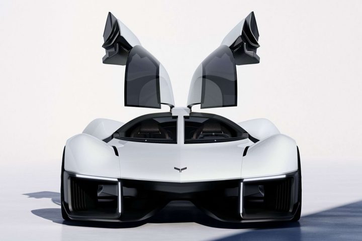 Front end of a new Corvette design concept.