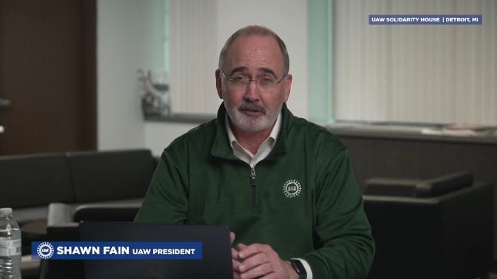 UAW president Shawn Fain.