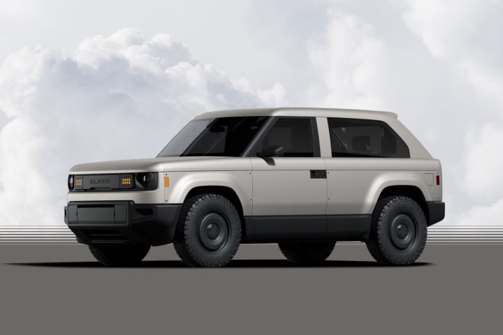 Slate Truck SUV front three quarter angle.