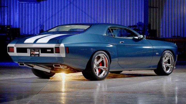 Trans Am Worldwide 70/SS Chevelle rear three quarter angle.