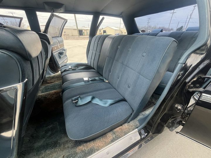 1976 Buick LeSabre limo back seats.