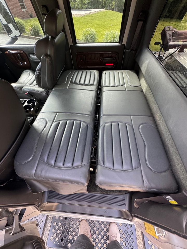 2005 GMC TopKick pickup rear seats.