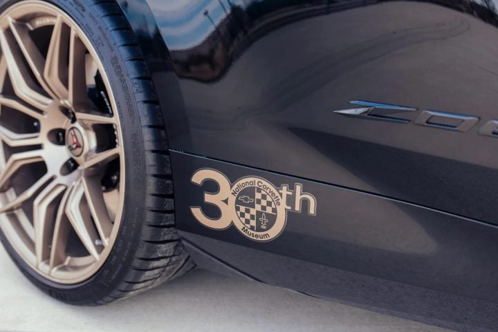 2024 Chevy Corvette Z06 Convertible NCM 30th Anniversary Edition rear quarter panel.