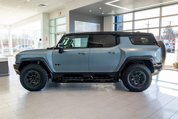 2024 GMC Hummer EV SUV Omega Edition driver side profile.