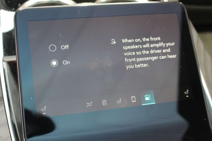 Cadillac Escalade IQ rear media screen.