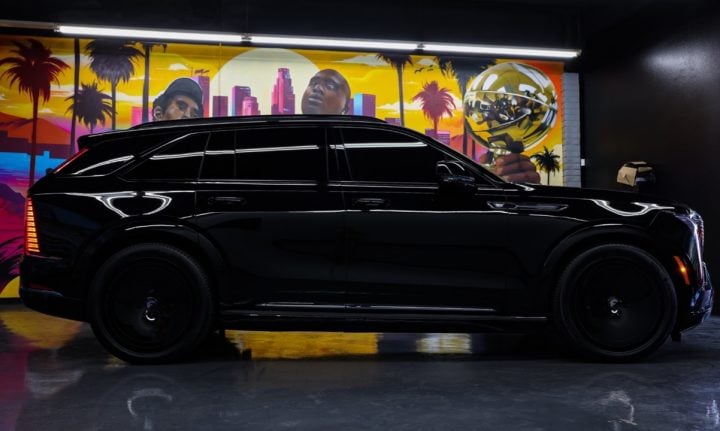 A custom 2025 Cadillac Escalade IQ owned by Shaq.