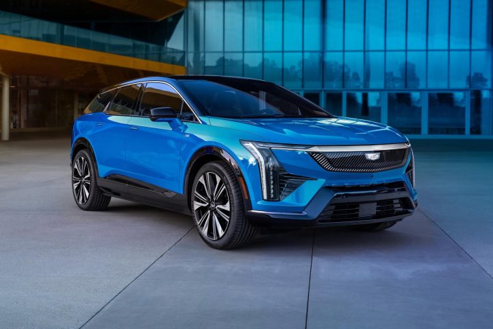 2026 Cadillac Optiq front three quarter angle.