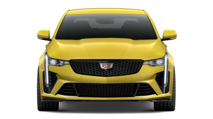 The front end of the 2026 Cadillac CT4-V Blackwing.