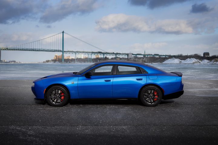 2026 Dodge Charger Daytona sedan driver side profile.