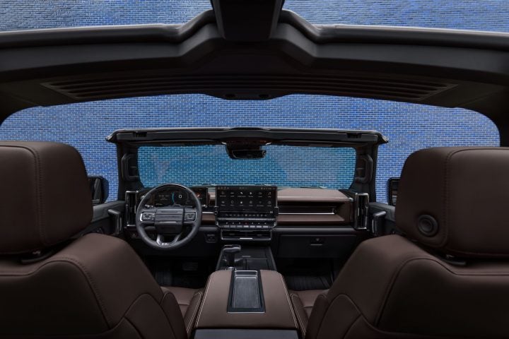 The interior of the 2026 GMC Hummer EV.
