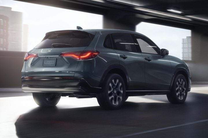 2026 Honda HR-V rear three quarter angle.