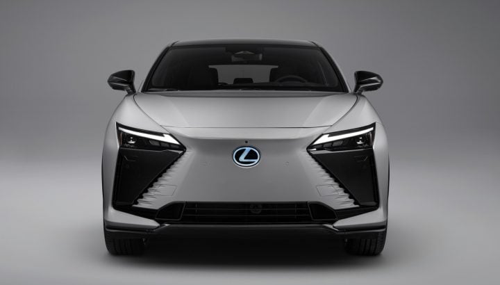 2026 Lexus RZ 550e F Sport front end.