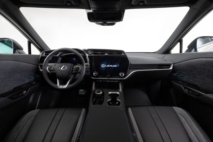 2026 Lexus RZ 550e F Sport dash.