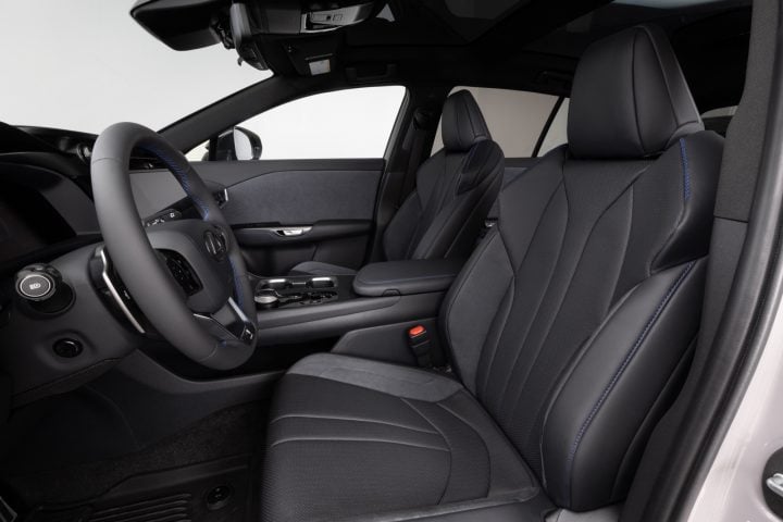 2026 Lexus RZ 550e F Sport front seats.