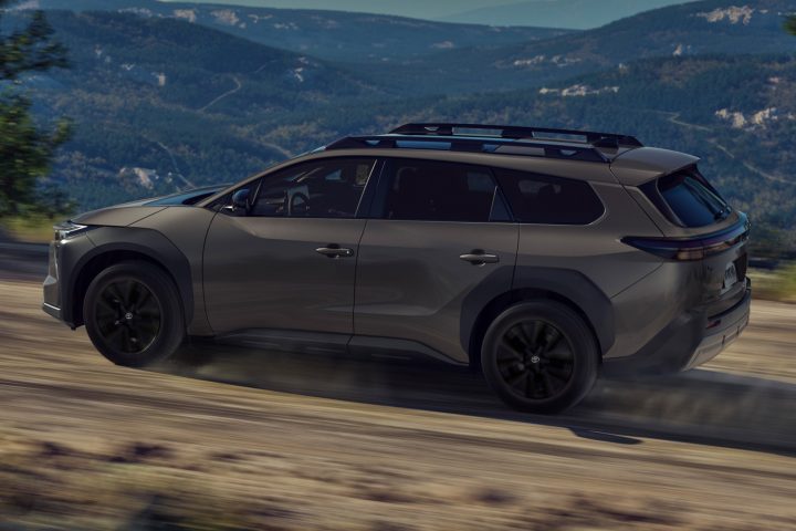 2026 Toyota bZ Woodland driving off road.