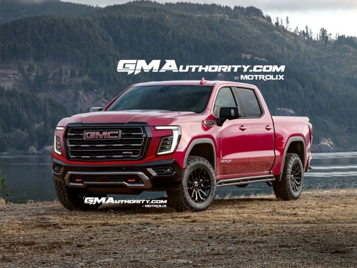 A 2027 GMC Sierra 1500 rendering by GM Authority.