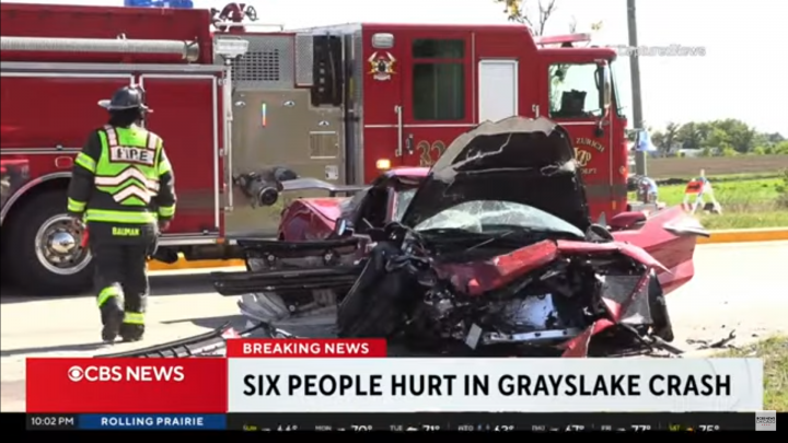 C8 Corvette Z06 accident.