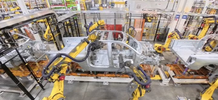 Chevy Silverado EV production underway in Michigan.