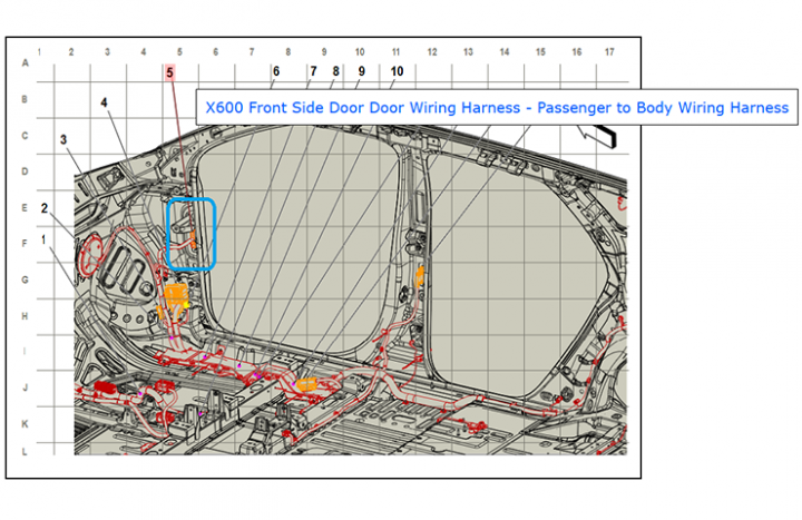 Chevy Blazer X600 wiring harness diagram.