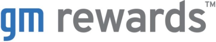 The GM Rewards logo.