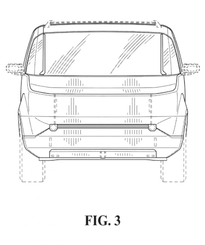 GM patent image for an unknown minivan toy replica.
