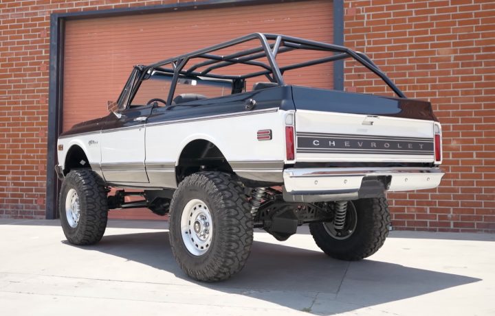 A custom 1972 Chevy Blazer.