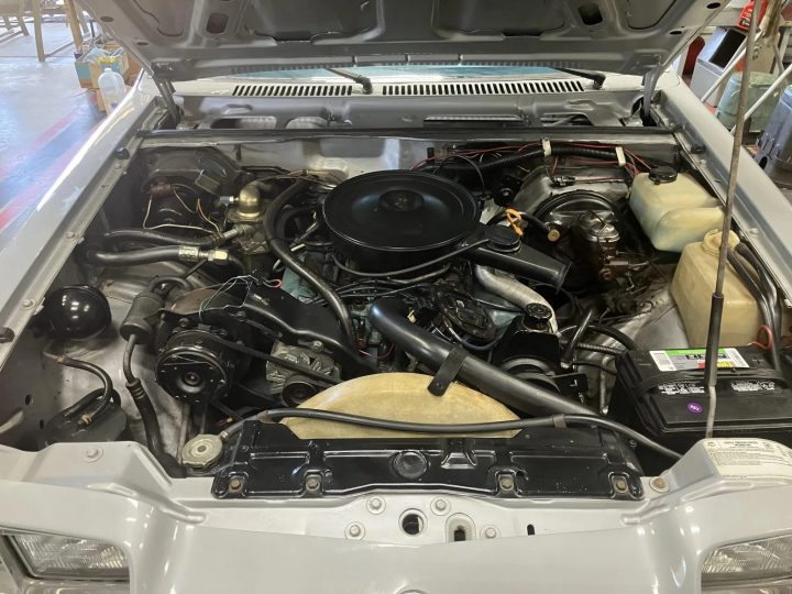 1976 Buick Skyhawk S engine bay.