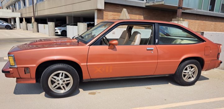 1981 Chevy Citation X-11 driver side profile.