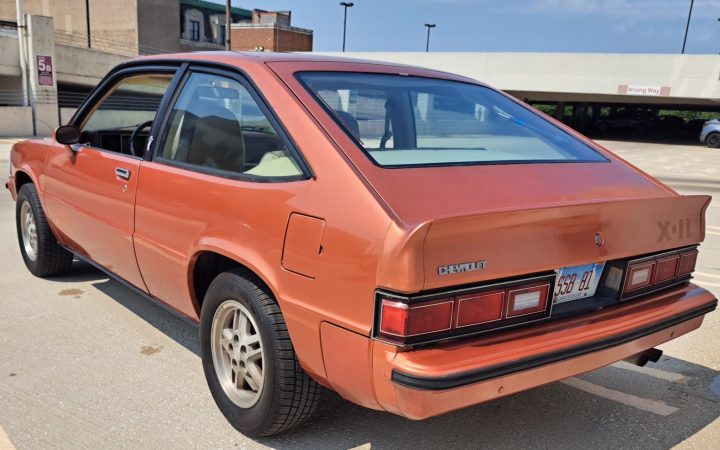 1981 Chevy Citation X-11 rear three quarter angle.