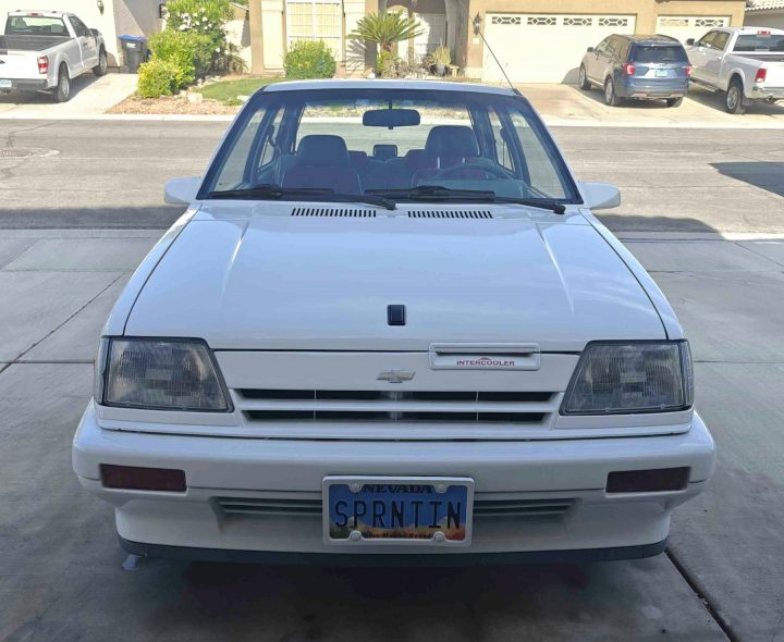1987 Chevy Sprint Turbo front end.