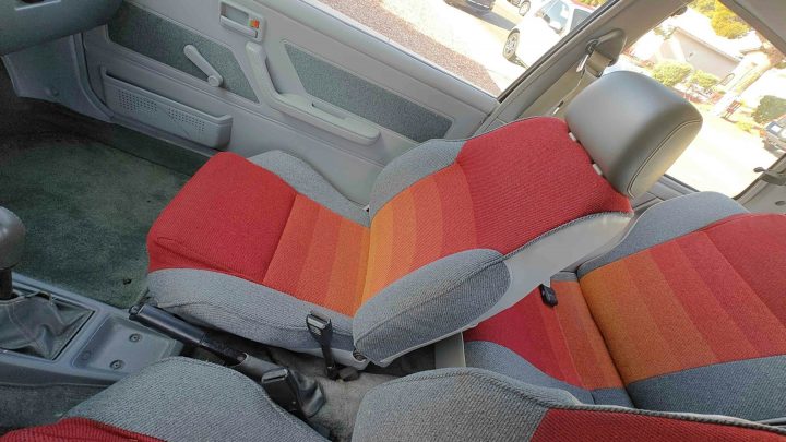 1987 Chevy Sprint Turbo seats.