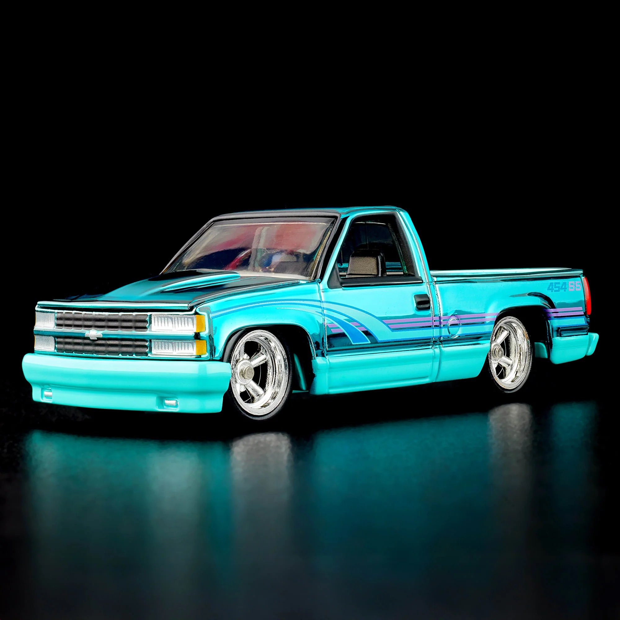 1990 シェビー C1500 454 SS  ホットウィール Hot Wheels Spectraflame Teal 1990 Chevy 454 SS Up For Grabs