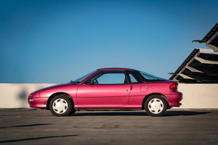 1993 Geo Storm driver side profile.