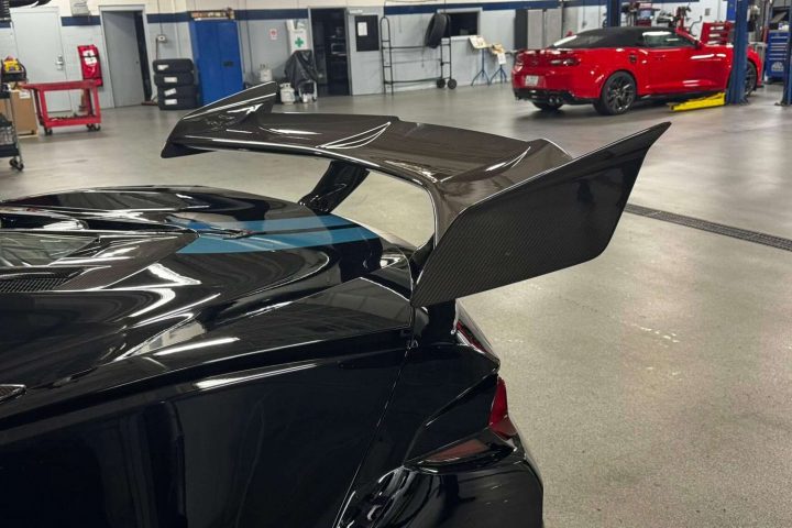 2025 Corvette ZR1 VIN 001 rear wing.
