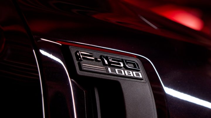 Ford F-150 Lobo badge.