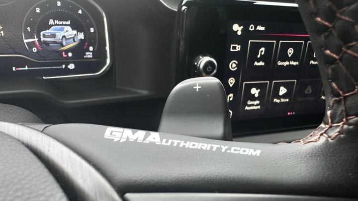 GMC Sierra 1500 AT4 plus paddle shifter.