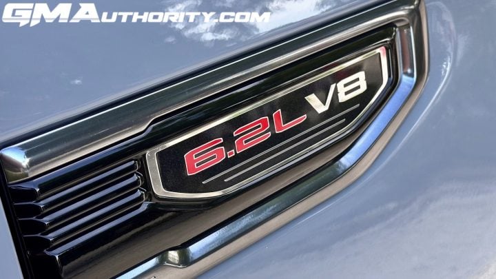 Badging for the 6.2L V8 L87 gasoline engine.