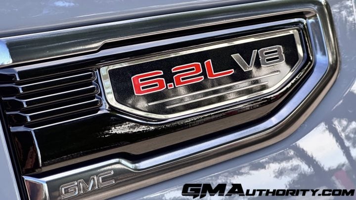 6.2L V8 emblem on GMC Sierra 1500.