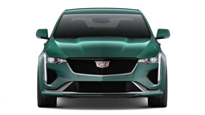 The front end of the 2026 Cadillac CT4.