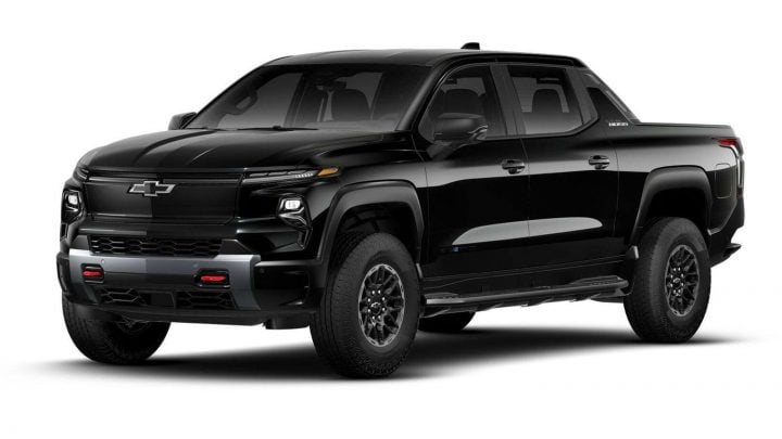 Black is one of the 2026 Chevy Silverado EV colors.